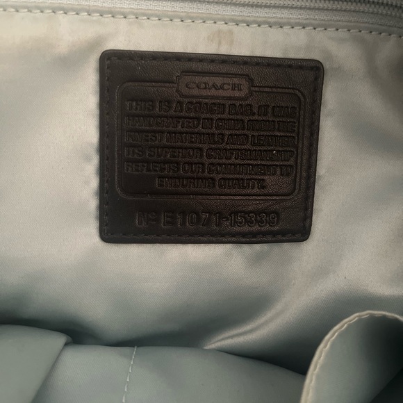Coach Black Satchel with Silver Hardware